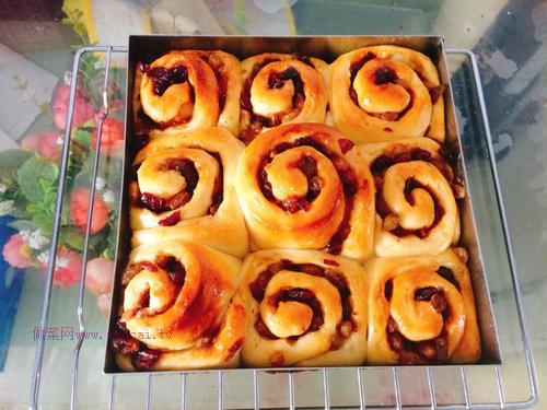 黃油水果面包卷的做法