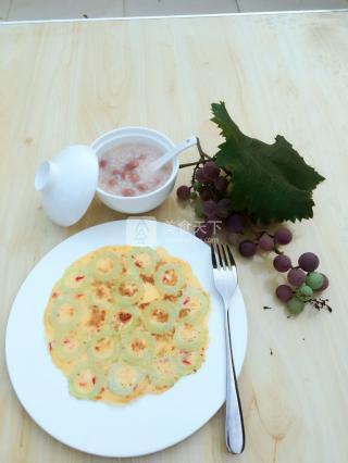 苦瓜蛋餅的做法步驟:8