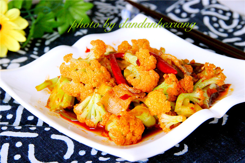 干煸有機菜花的做法