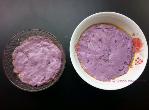 紫薯發(fā)糕的做法