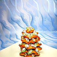 巧克力甜甜圈圣誕樹的做法圖解10