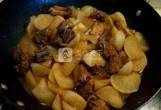 白蘿卜燉排骨的做法步驟:5