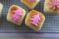 圣誕風(fēng)蘋果醬方形小面包的做法步驟12