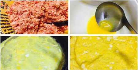 豬肉蛋卷怎么做的做法步驟1-2