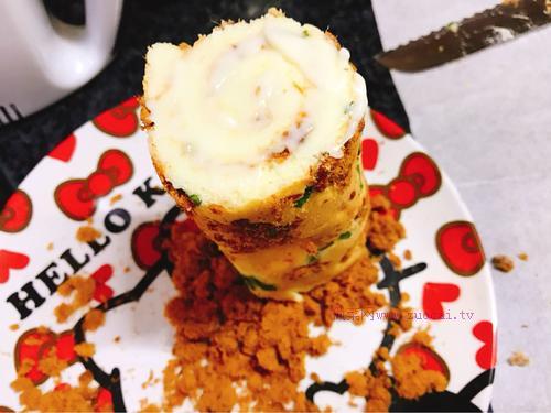 香蔥肉松蛋糕卷的做法