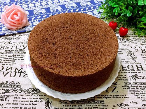 八寸可可戚風(fēng)蛋糕的做法