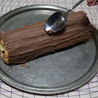 超簡單圣誕樹根蛋糕卷-超人氣菜譜的做法圖解25