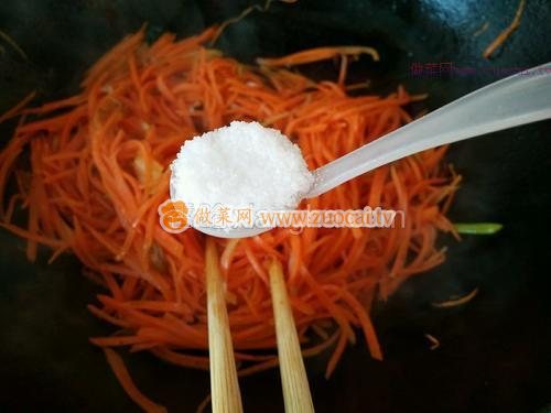 清炒胡蘿卜的做法