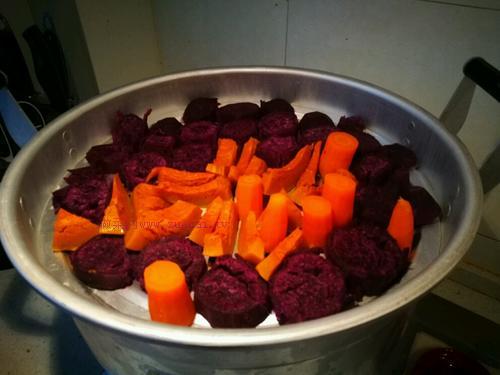 雙色雜糧饅頭的做法