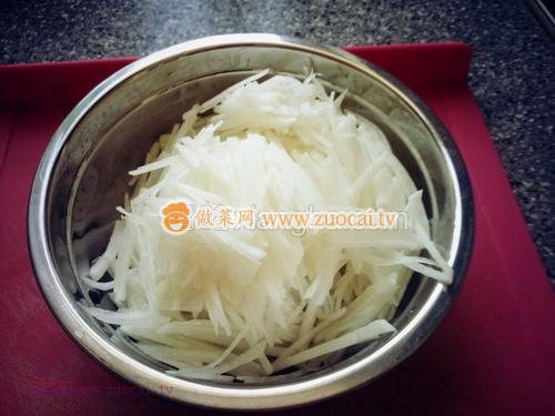 蔥油蘿卜絲的做法