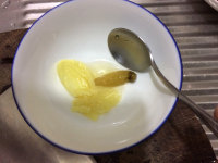 蝦干拌冰草配鹵豬耳鵝腸的做法步驟5