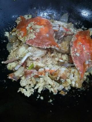 蛋炒江蟹-------gun蛋吧，江蟹君！的做法步驟：10