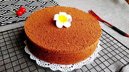 可可戚風蛋糕(8寸)的做法