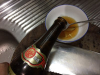 蝦干拌冰草配鹵豬耳鵝腸的做法步驟6