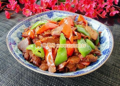 雙椒護(hù)心肉的做法