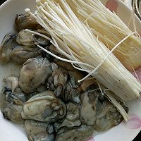 蠔肉金針菇 #方太蒸愛行動(dòng)#的做法圖解1