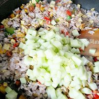 ?彩虹炒飯?好吃停不下的做法圖解8