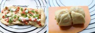 香腸玫瑰花沙拉面包的做法步驟10-12