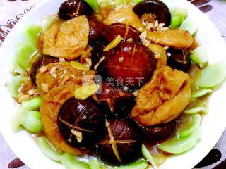 香菇燒油面筋的做法步驟：18