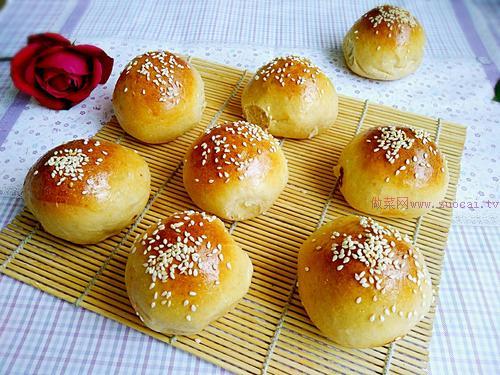 全麥小面包（豆沙餡）的做法