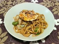 煎蛋素炒面的做法步驟13