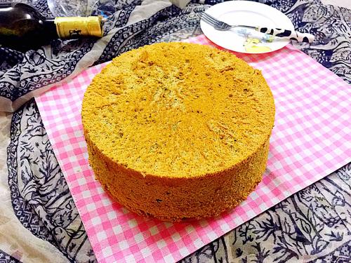 抹茶戚風(fēng)蛋糕~八寸