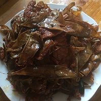 肉片炒編豆干的做法圖解2