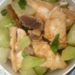 豆腐兒菜燉臘肉