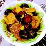 香菇燒油面筋的做法