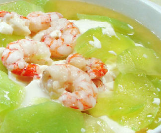 蝦仁萵筍煮豆腐的家常做法