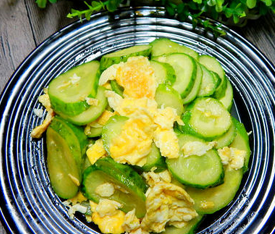 黃瓜炒雞蛋的家常做法
