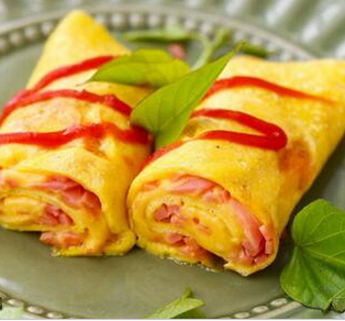 火腿芝士雞蛋卷的家常做法