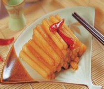 【腌白蘿卜條的做法】腌白蘿卜條的功效_怎樣腌白蘿卜條好吃