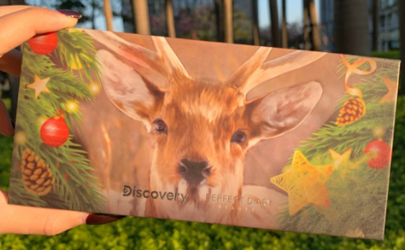 完美日記十二色圣誕小鹿眼影盤試色 完美日記眼影小鹿盤教程