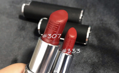 紀(jì)梵希333和307哪個好看 紀(jì)梵希333和307區(qū)別對比試色