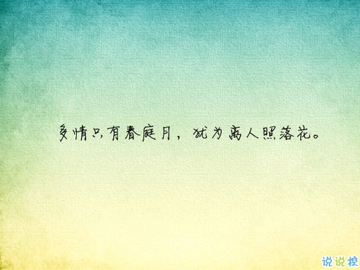 唯美有意境古詩句子帶圖片 寫入心間的傷感詩句11