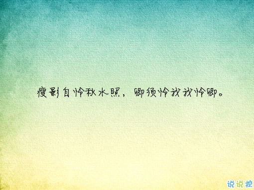 唯美有意境古詩句子帶圖片 寫入心間的傷感詩句3