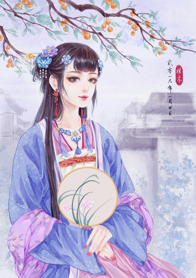 弱柳扶風，超經典的美女古風圖片