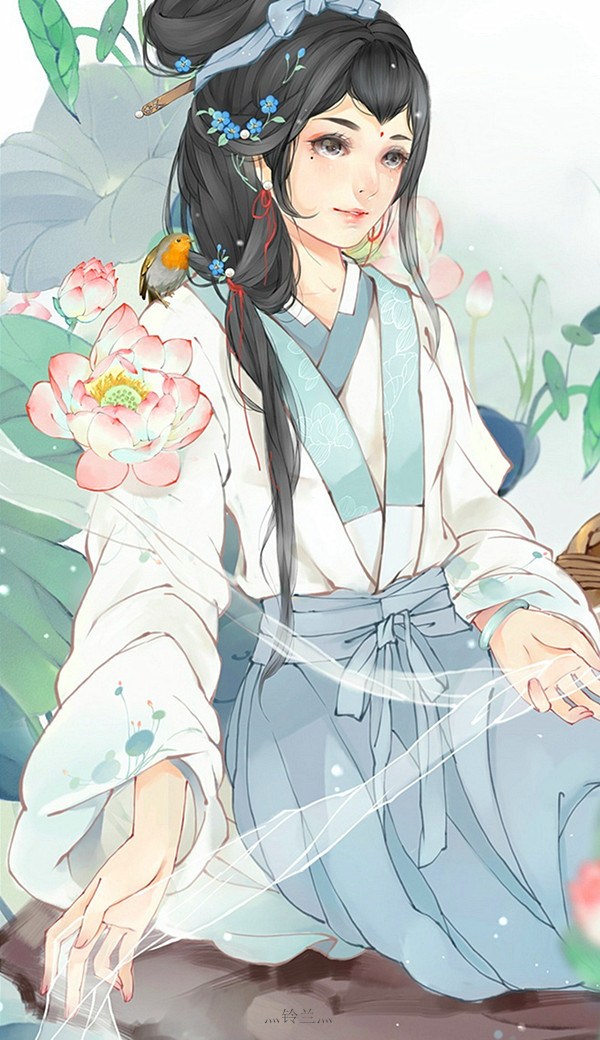 弱柳扶風，超經典的美女古風圖片