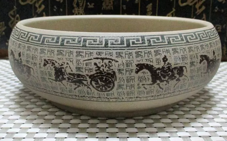 五款復古粗陶功夫茶具茶洗水盂