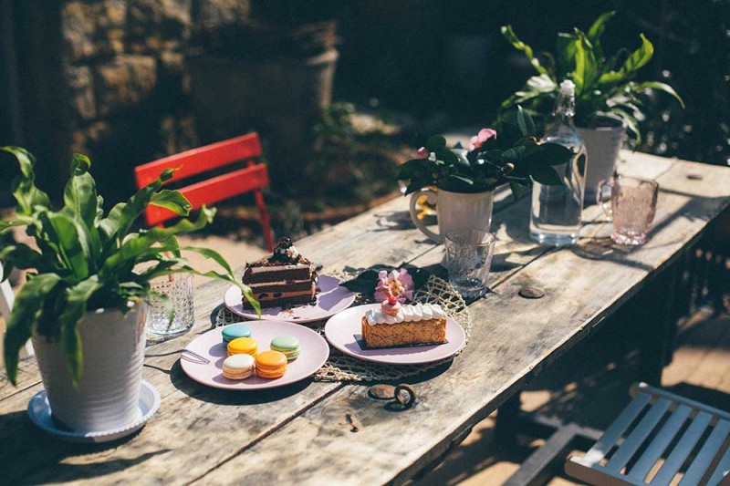 桃花源，有花為伴有茶糊口每一天都是美好光陰