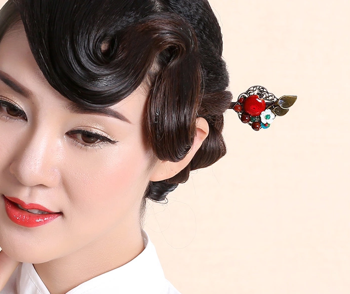 古典長發(fā)發(fā)簪頭飾家佳樂文學(xué)木簪子