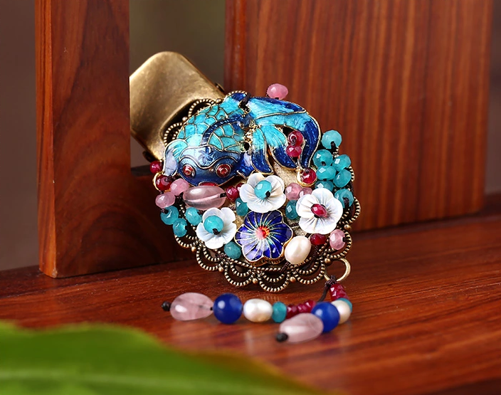 復(fù)古發(fā)飾民族風(fēng)盤(pán)發(fā)發(fā)夾頭飾