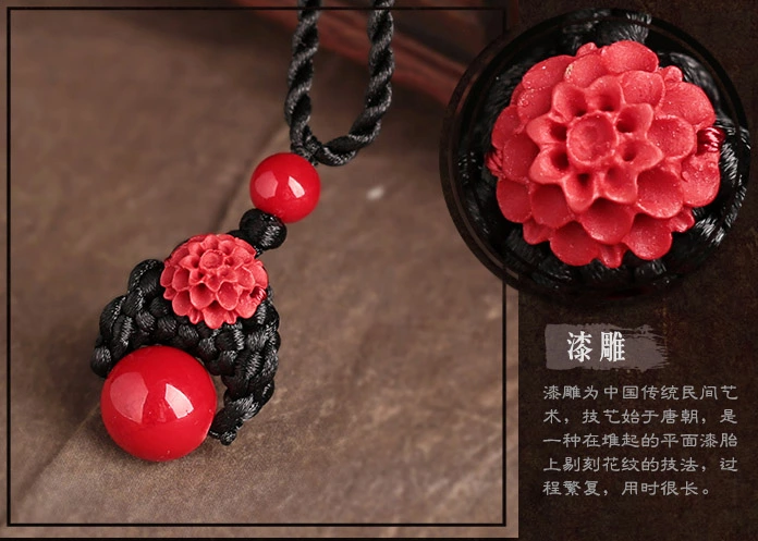 簡(jiǎn)約紅吊墜鎖骨鏈古典家佳樂(lè)文學(xué)項(xiàng)鏈