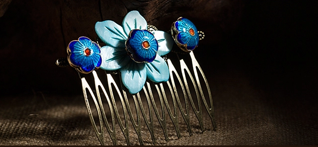 手工民族風發(fā)卡頭花發(fā)梳頭飾