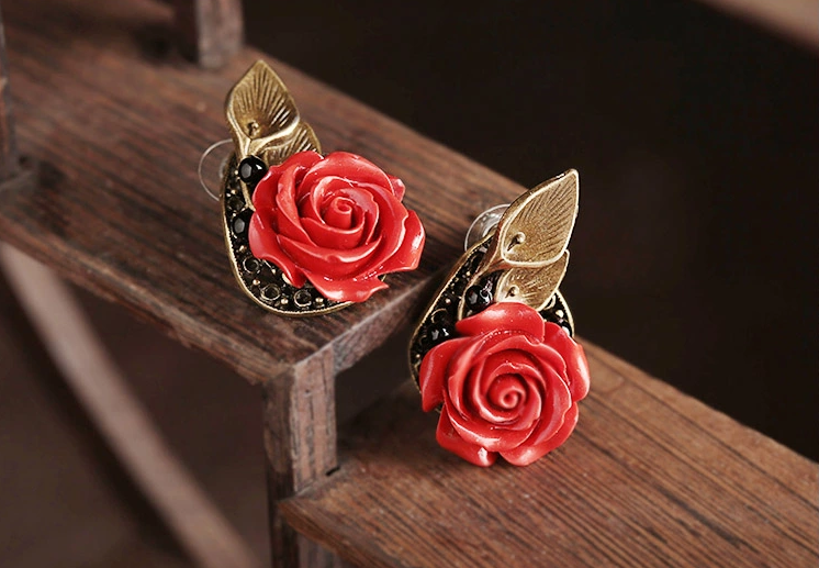 瑰覓家佳樂文學時尚耳釘首飾