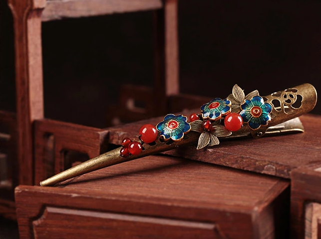 沁古沉香時(shí)尚大氣發(fā)夾頭飾