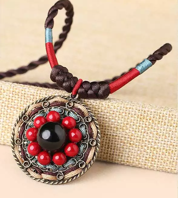 淺秋家佳樂文學鎖骨鏈民族風項鏈首飾