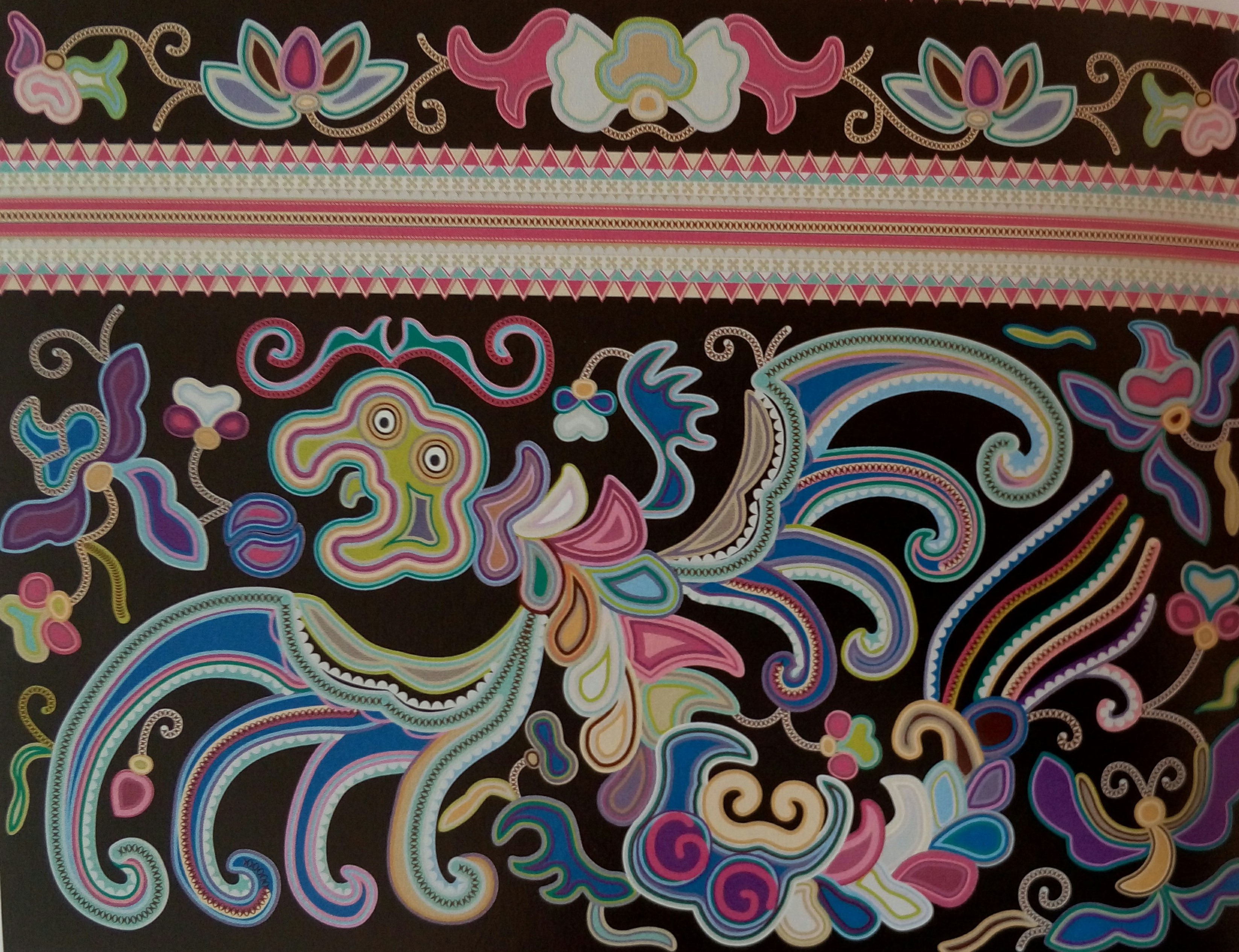 中國(guó)傳統(tǒng)刺繡與織物圖案