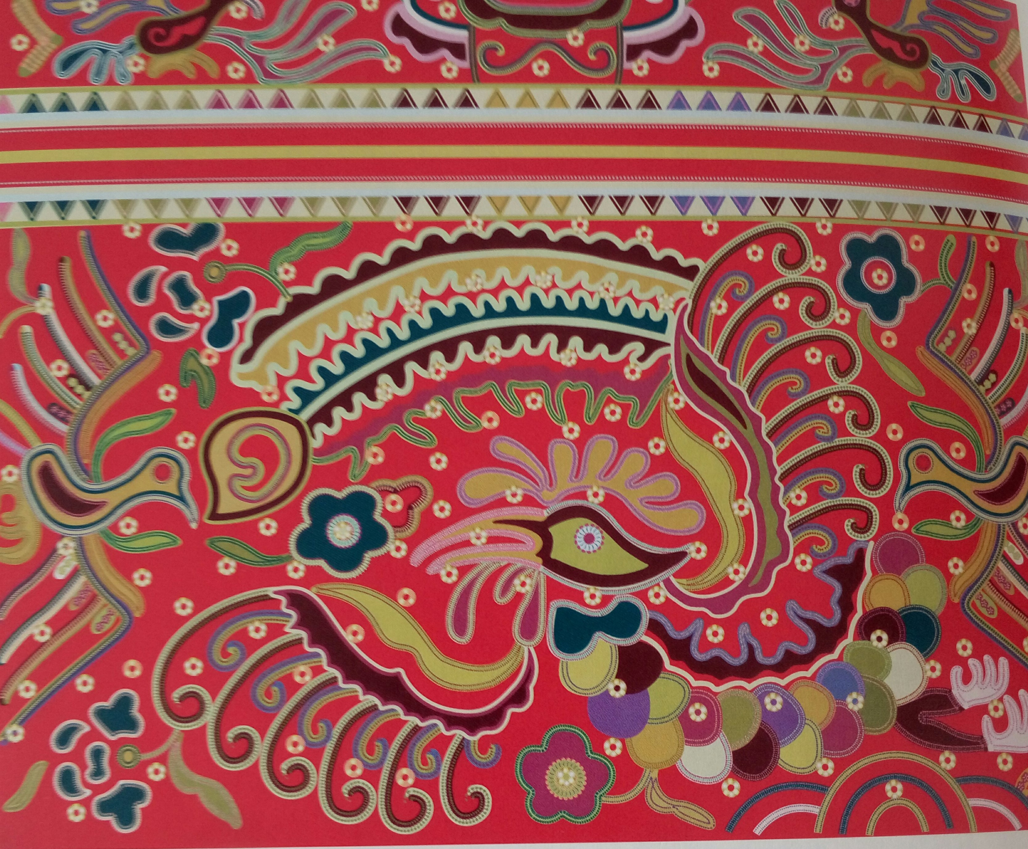 中國(guó)傳統(tǒng)刺繡與織物圖案